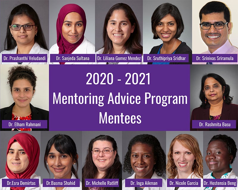 2020-2021 Mentoring Advice Program Mentees