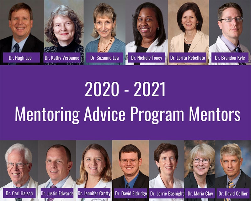 2020-2021 Mentoring Advice Program Mentors