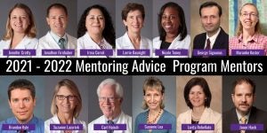 2021-2022 Mentoring Advice Program Mentors