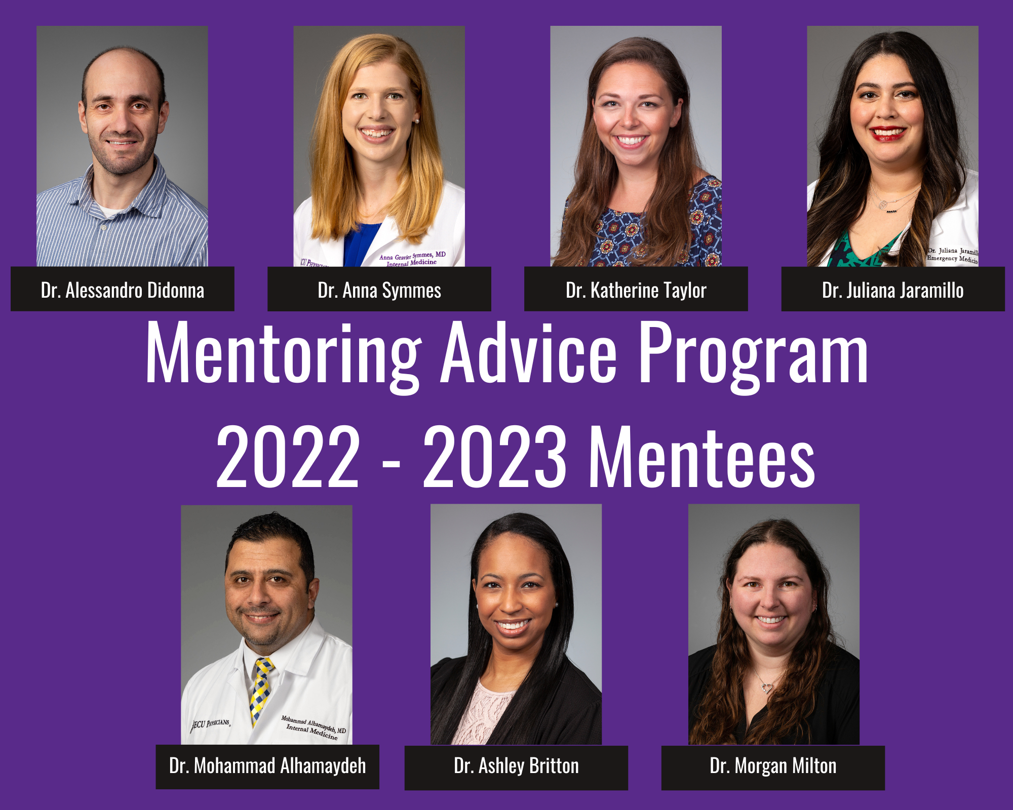 Mentoring Advice Program 2022-23 Mentees