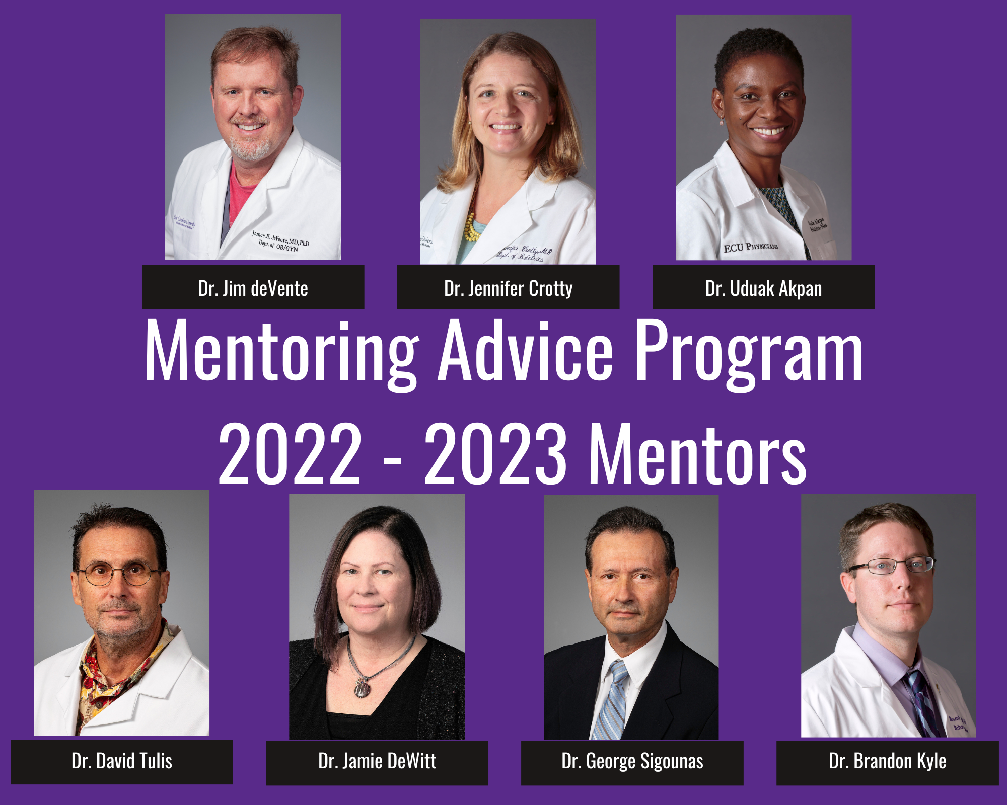 Mentoring Advice Program 2022-23 Mentors