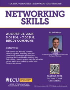 Download the PDF flyer for Networking Skills