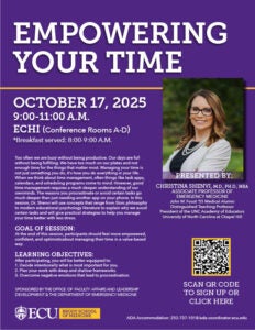 Download the PDF flyer for Empowering Your Time