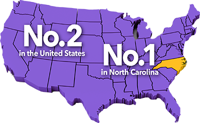 Number one in North Carolina and Number two in the United States